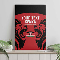 Custom Kenya Rugby Canvas Wall Art 2024 Go Champions Simbas - Red - Wonder Print Shop