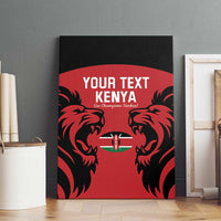 Custom Kenya Rugby Canvas Wall Art 2024 Go Champions Simbas - Red - Wonder Print Shop