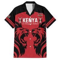 Custom Kenya Rugby Family Matching Puletasi and Hawaiian Shirt 2024 Go Champions Simbas - Red - Wonder Print Shop