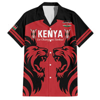 Custom Kenya Rugby Hawaiian Shirt 2024 Go Champions Simbas - Red - Wonder Print Shop