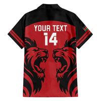Custom Kenya Rugby Hawaiian Shirt 2024 Go Champions Simbas - Red - Wonder Print Shop