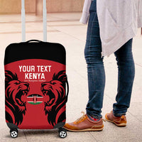 Custom Kenya Rugby Luggage Cover 2024 Go Champions Simbas - Red - Wonder Print Shop