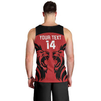 Custom Kenya Rugby Men Tank Top 2024 Go Champions Simbas - Red - Wonder Print Shop