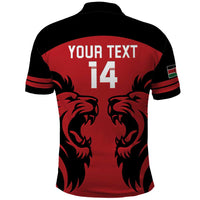 Custom Kenya Rugby Polo Shirt 2024 Go Champions Simbas - Red - Wonder Print Shop