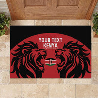 Custom Kenya Rugby Rubber Doormat 2024 Go Champions Simbas - Red - Wonder Print Shop