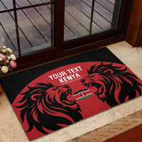 Custom Kenya Rugby Rubber Doormat 2024 Go Champions Simbas - Red - Wonder Print Shop