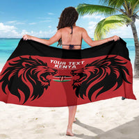 Custom Kenya Rugby Sarong 2024 Go Champions Simbas - Red - Wonder Print Shop