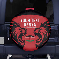 Custom Kenya Rugby Spare Tire Cover 2024 Go Champions Simbas - Red - Wonder Print Shop