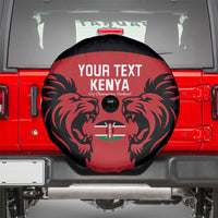 Custom Kenya Rugby Spare Tire Cover 2024 Go Champions Simbas - Red - Wonder Print Shop