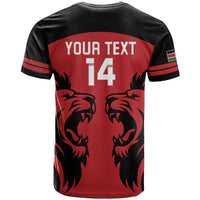 Custom Kenya Rugby T Shirt 2024 Go Champions Simbas - Red - Wonder Print Shop