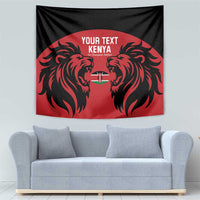 Custom Kenya Rugby Tapestry 2024 Go Champions Simbas - Red - Wonder Print Shop
