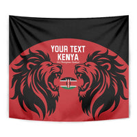 Custom Kenya Rugby Tapestry 2024 Go Champions Simbas - Red - Wonder Print Shop