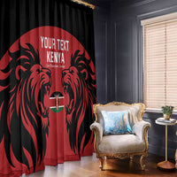 Custom Kenya Rugby Window Curtain 2024 Go Champions Simbas - Red - Wonder Print Shop
