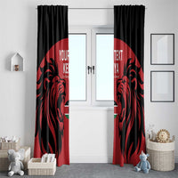 Custom Kenya Rugby Window Curtain 2024 Go Champions Simbas - Red - Wonder Print Shop