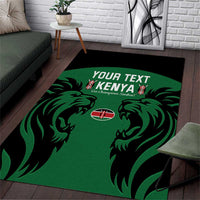 Custom Kenya Rugby Area Rug 2024 Go Champions Simbas - Green - Wonder Print Shop