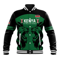 Custom Kenya Rugby Baseball Jacket 2024 Go Champions Simbas - Green - Wonder Print Shop