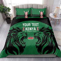 Custom Kenya Rugby Bedding Set 2024 Go Champions Simbas - Green - Wonder Print Shop