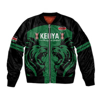 Custom Kenya Rugby Bomber Jacket 2024 Go Champions Simbas - Green - Wonder Print Shop