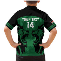 Custom Kenya Rugby Family Matching Mermaid Dress and Hawaiian Shirt 2024 Go Champions Simbas - Green - Wonder Print Shop