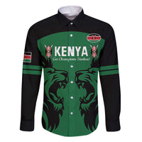Custom Kenya Rugby Family Matching Off Shoulder Short Dress and Hawaiian Shirt 2024 Go Champions Simbas - Green - Wonder Print Shop