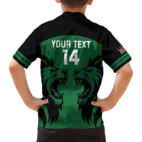 Custom Kenya Rugby Family Matching Puletasi and Hawaiian Shirt 2024 Go Champions Simbas - Green - Wonder Print Shop