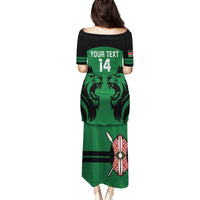 Custom Kenya Rugby Family Matching Puletasi and Hawaiian Shirt 2024 Go Champions Simbas - Green - Wonder Print Shop