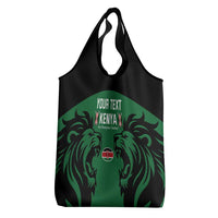 Custom Kenya Rugby Grocery Bag Go Champions Simbas - Green
