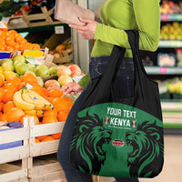 Custom Kenya Rugby Grocery Bag Go Champions Simbas - Green