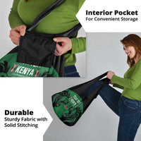 Custom Kenya Rugby Grocery Bag Go Champions Simbas - Green
