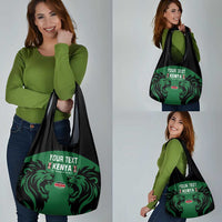Custom Kenya Rugby Grocery Bag Go Champions Simbas - Green
