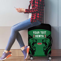 Custom Kenya Rugby Luggage Cover 2024 Go Champions Simbas - Green - Wonder Print Shop