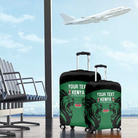 Custom Kenya Rugby Luggage Cover 2024 Go Champions Simbas - Green - Wonder Print Shop