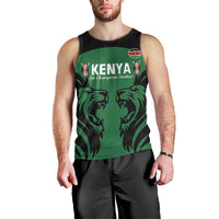 Custom Kenya Rugby Men Tank Top 2024 Go Champions Simbas - Green - Wonder Print Shop
