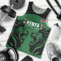 Custom Kenya Rugby Men Tank Top 2024 Go Champions Simbas - Green - Wonder Print Shop