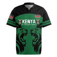 Custom Kenya Rugby Rugby Jersey 2024 Go Champions Simbas - Green - Wonder Print Shop