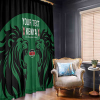 Custom Kenya Rugby Window Curtain 2024 Go Champions Simbas - Green - Wonder Print Shop