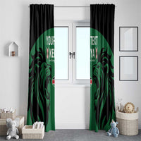 Custom Kenya Rugby Window Curtain 2024 Go Champions Simbas - Green - Wonder Print Shop