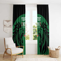 Custom Kenya Rugby Window Curtain 2024 Go Champions Simbas - Green - Wonder Print Shop