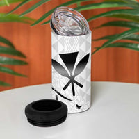 Japan And Hawaii 4 in 1 Can Cooler Tumbler Sakura Koi Fish Hawaiian Lei Kanaka - Wonder Print Shop