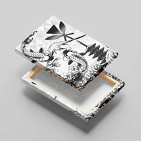 Japan And Hawaii Canvas Wall Art Sakura Koi Fish Hawaiian Lei Kanaka - Wonder Print Shop