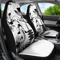 Japan And Hawaii Car Seat Cover Sakura Koi Fish Hawaiian Lei Kanaka - Wonder Print Shop