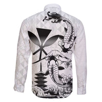 Japan And Hawaii Family Matching Off The Shoulder Long Sleeve Dress and Hawaiian Shirt Sakura Koi Fish Hawaiian Lei Kanaka - Wonder Print Shop