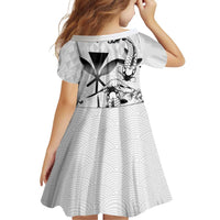 Japan And Hawaii Family Matching Off Shoulder Short Dress and Hawaiian Shirt Sakura Koi Fish Hawaiian Lei Kanaka - Wonder Print Shop