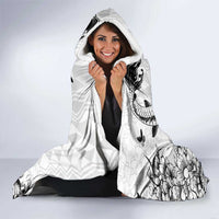 Japan And Hawaii Hooded Blanket Sakura Koi Fish Hawaiian Lei Kanaka - Wonder Print Shop