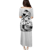 Japan And Hawaii Puletasi Sakura Koi Fish Hawaiian Lei Kanaka - Wonder Print Shop