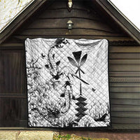 Japan And Hawaii Quilt Sakura Koi Fish Hawaiian Lei Kanaka - Wonder Print Shop