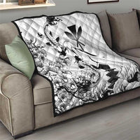 Japan And Hawaii Quilt Sakura Koi Fish Hawaiian Lei Kanaka - Wonder Print Shop