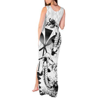 Japan And Hawaii Tank Maxi Dress Sakura Koi Fish Hawaiian Lei Kanaka - Wonder Print Shop