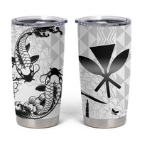 Japan And Hawaii Tumbler Cup Sakura Koi Fish Hawaiian Lei Kanaka - Wonder Print Shop