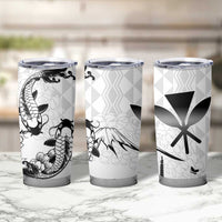 Japan And Hawaii Tumbler Cup Sakura Koi Fish Hawaiian Lei Kanaka - Wonder Print Shop